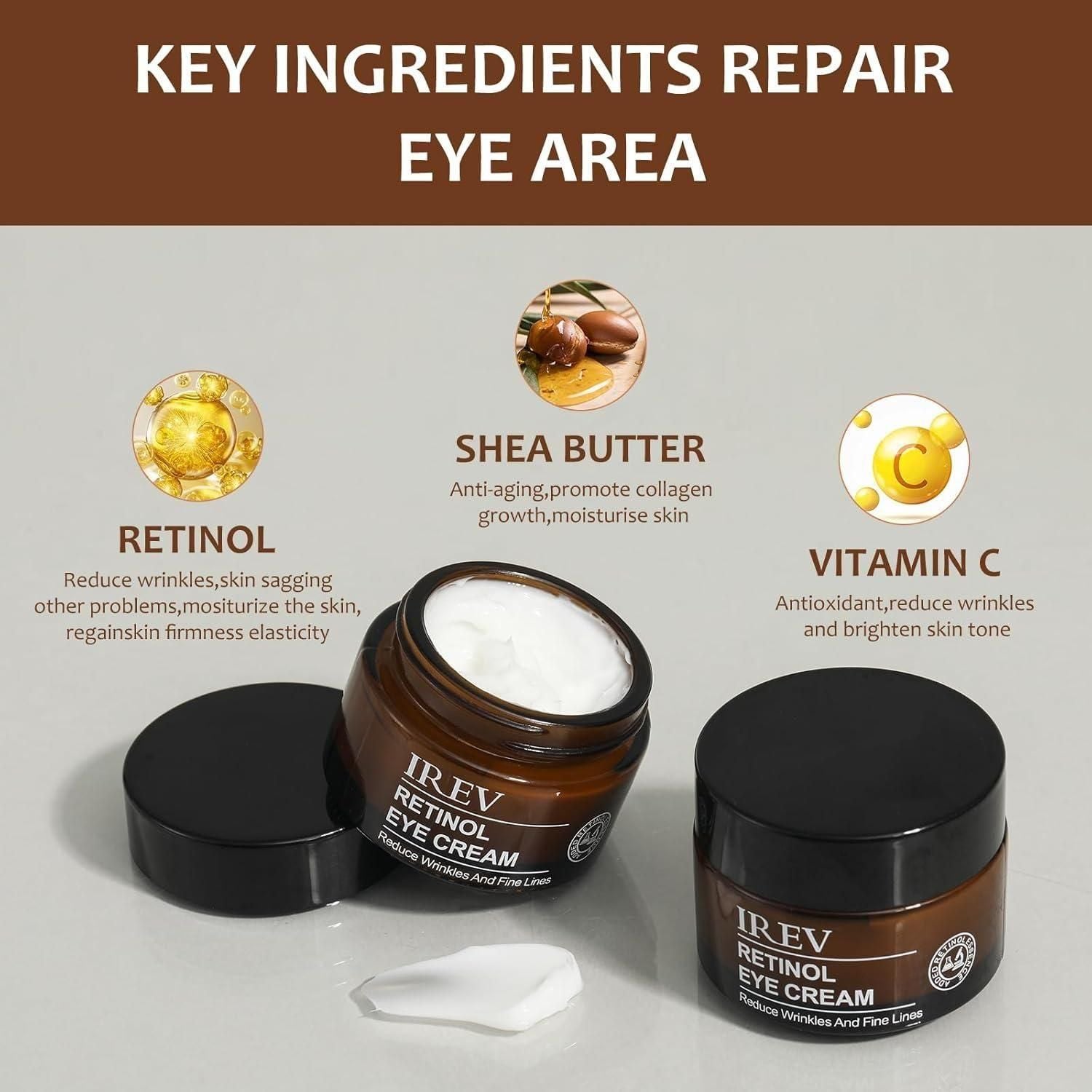 Dark Circle Defense Retinol Eye Cream(Pack of 2)
