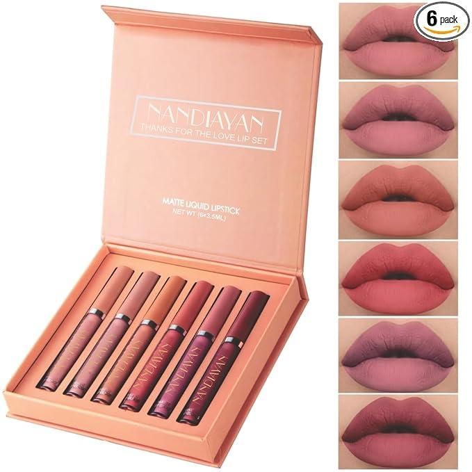 Liquid Lipstick Set of 6 (Shade A)