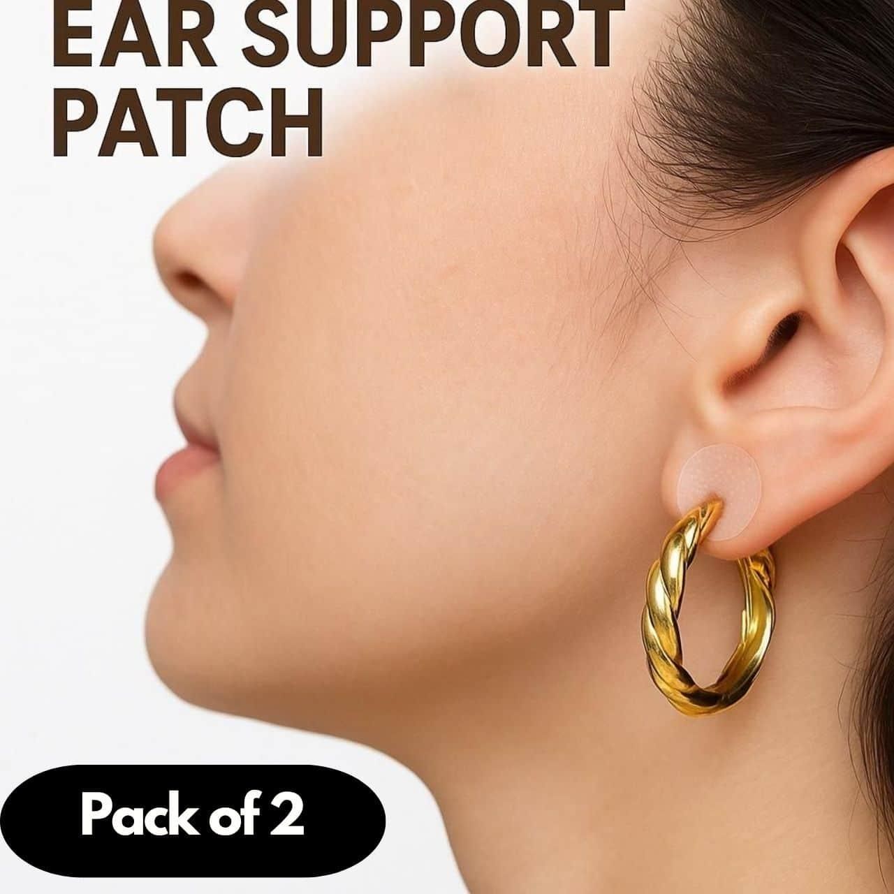 Invisible Ear Support Patches - Instant Ear Lift Tape Pack of 2