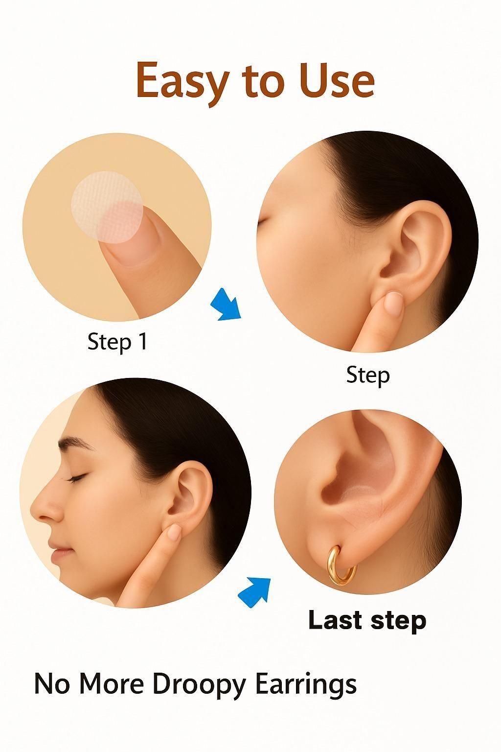 Invisible Ear Support Patches - Instant Ear Lift Tape Pack of 2